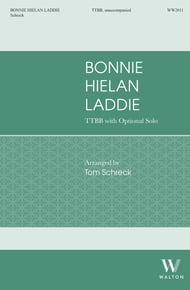 Bonnie Hielan Laddie TTBB choral sheet music cover Thumbnail